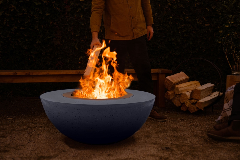 Wood burning fire pits balancing beauty functionality and safety with the lume surround